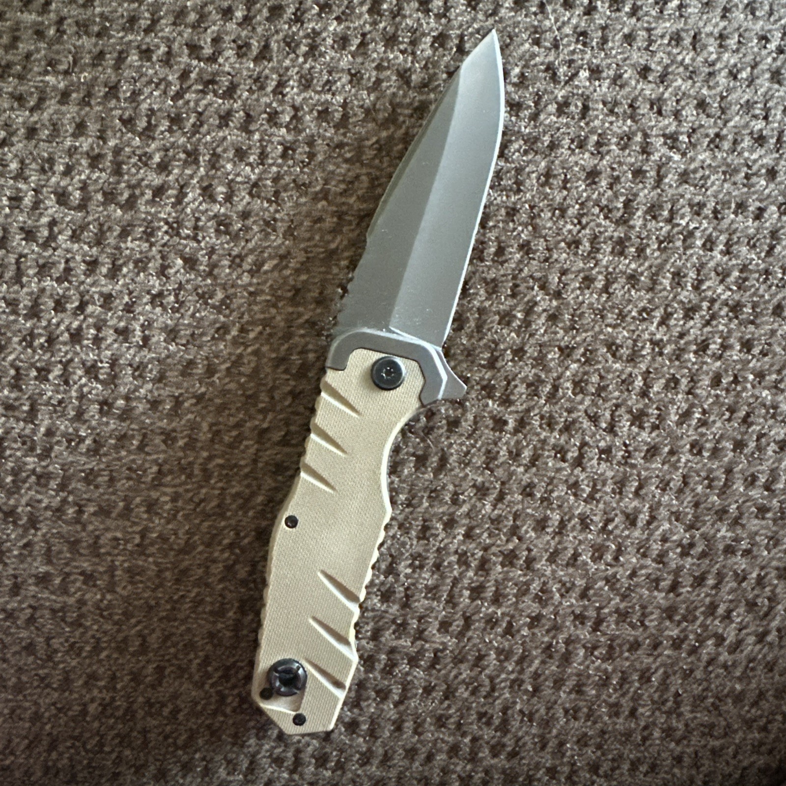 Mossberg Tactical Assisted Opening Folding Knife 4 3/4” Closed Brown