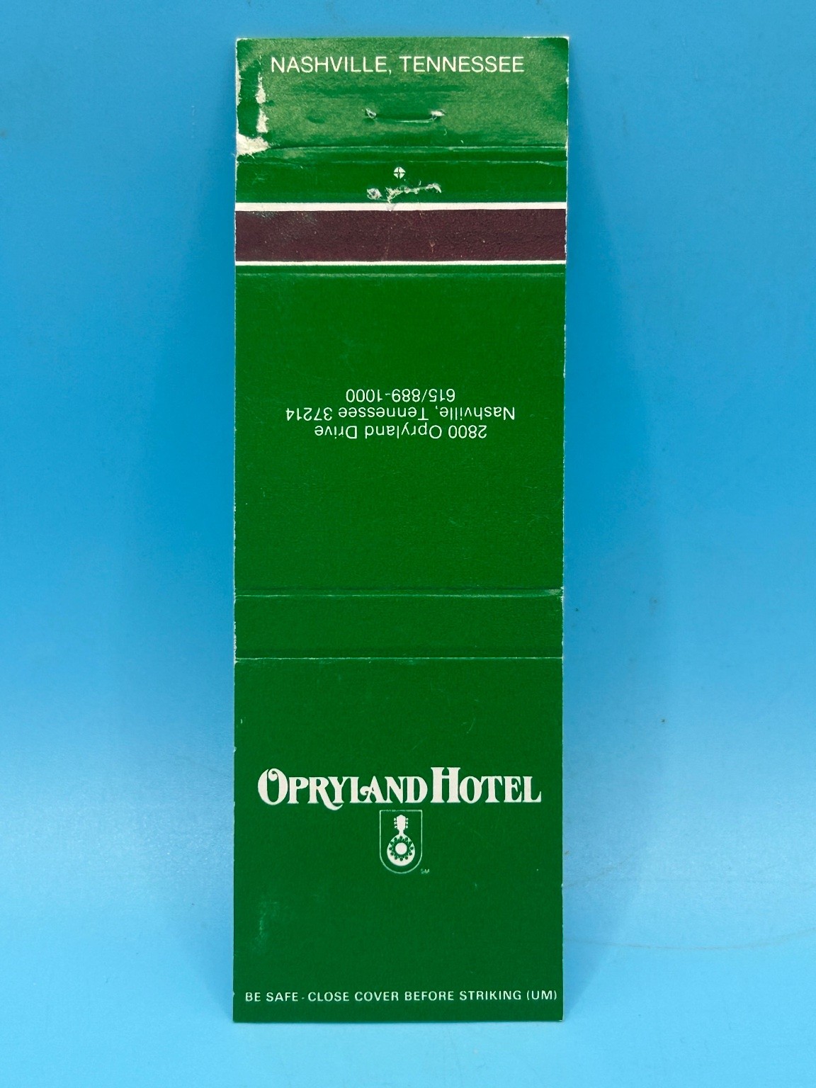 Vintage Opryland Hotel Nashville TN Matchbook Souvenir Advertising