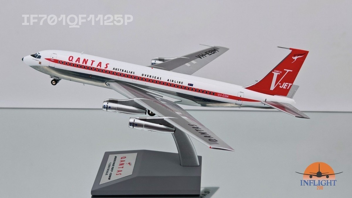 Qantas / Boeing 707-100 / VH-EBM / IF701QF1125P / 1:200