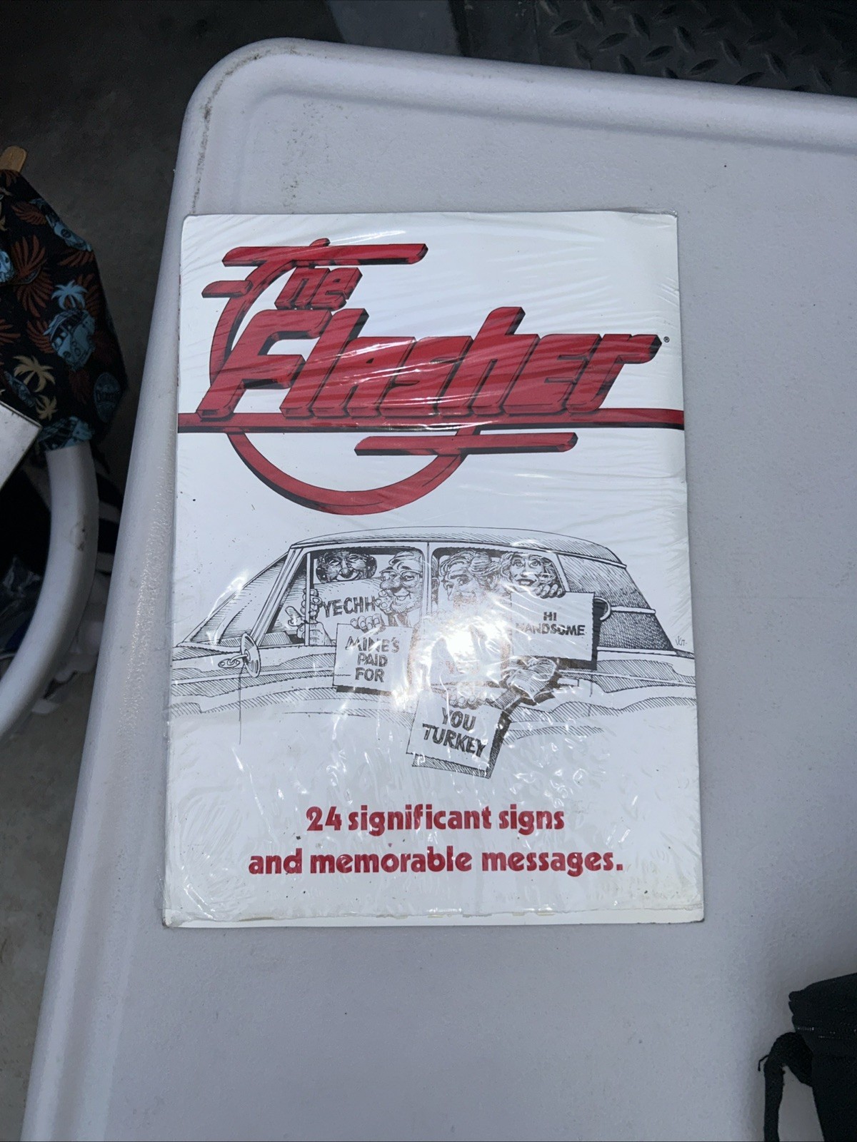 Rare “The Flasher” 24 Vintage Car Communication Signs 1976 Anti Road Rage - NEW Rare “The Flasher” 24 Vintage Car Communication Signs 1976 Anti Road Rage - NEW