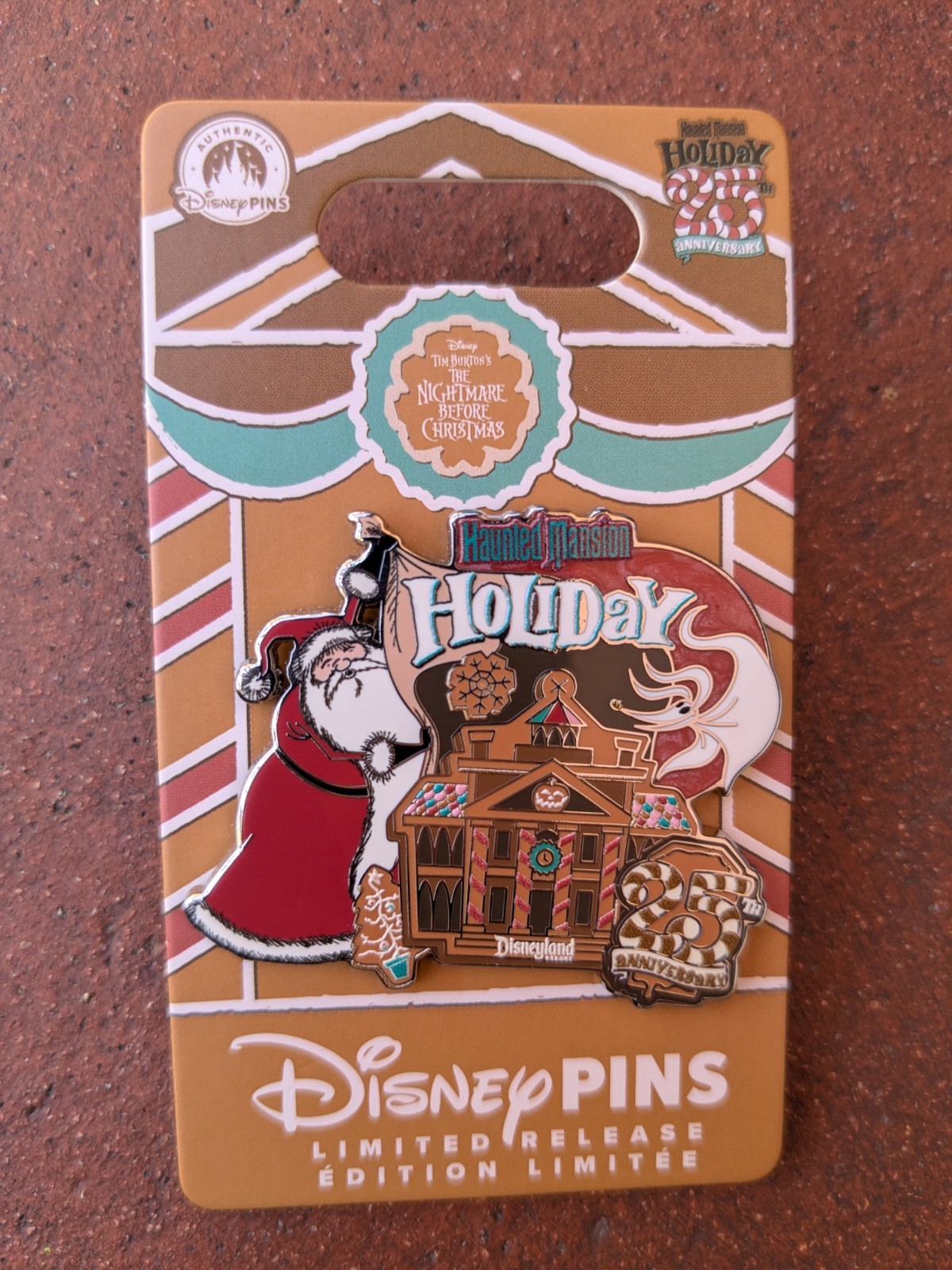 Disneyland Haunted Mansion Holiday 25th Anniversary 2026 LR Disney Pin Disneyland Haunted Mansion Holiday 25th Anniversary 2026 LR Disney Pin