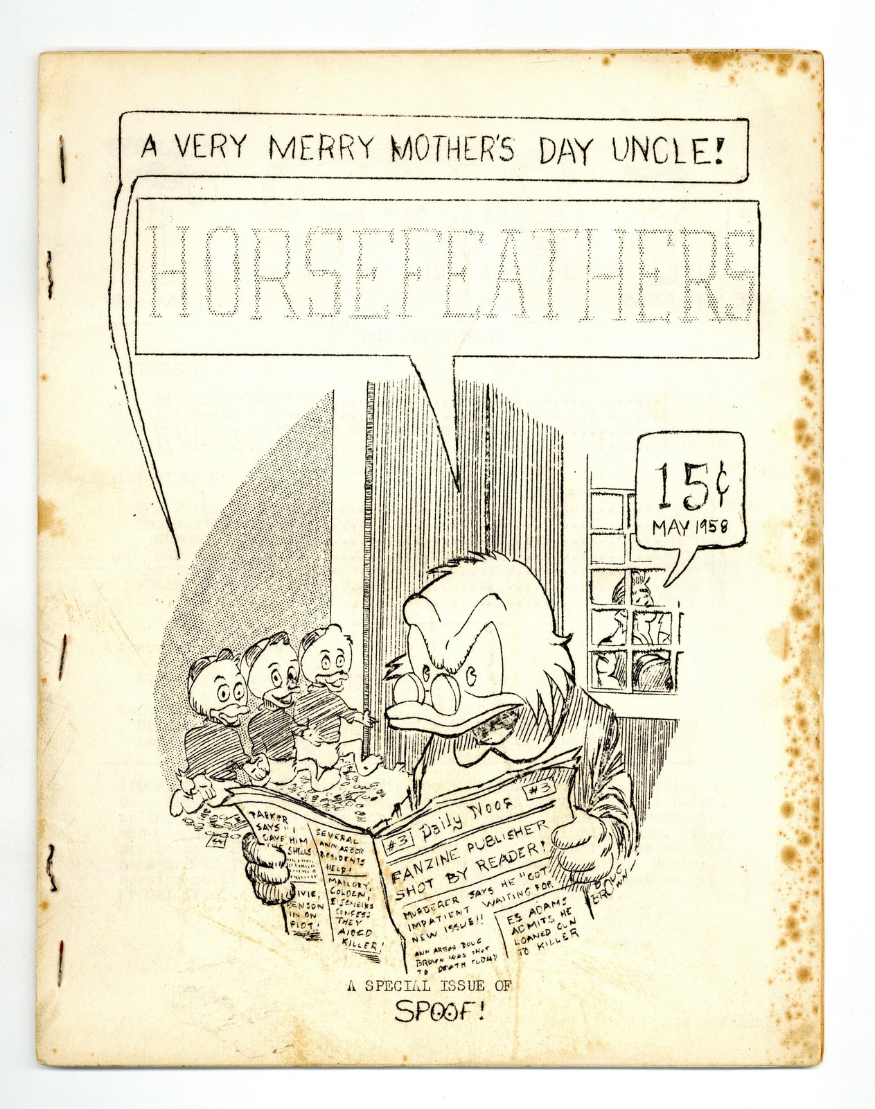 Spoof Fanzine #3 VG+ 4.5 1958