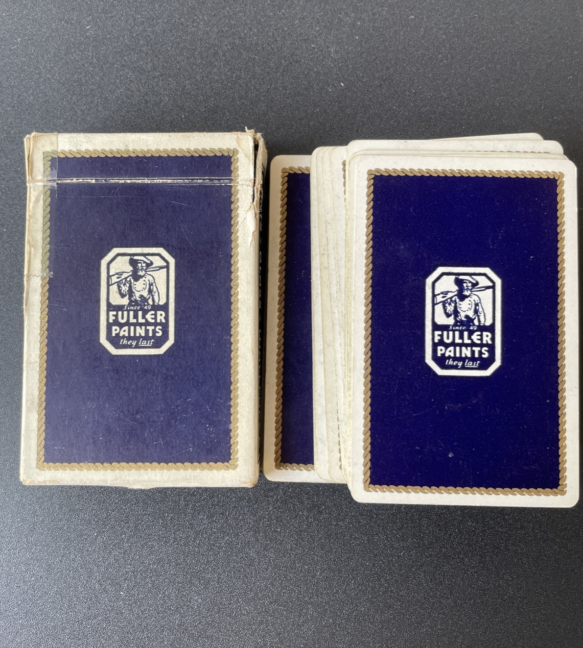 Vintage Brown and Bigelow Playing Cards Fuller Paints Advertising