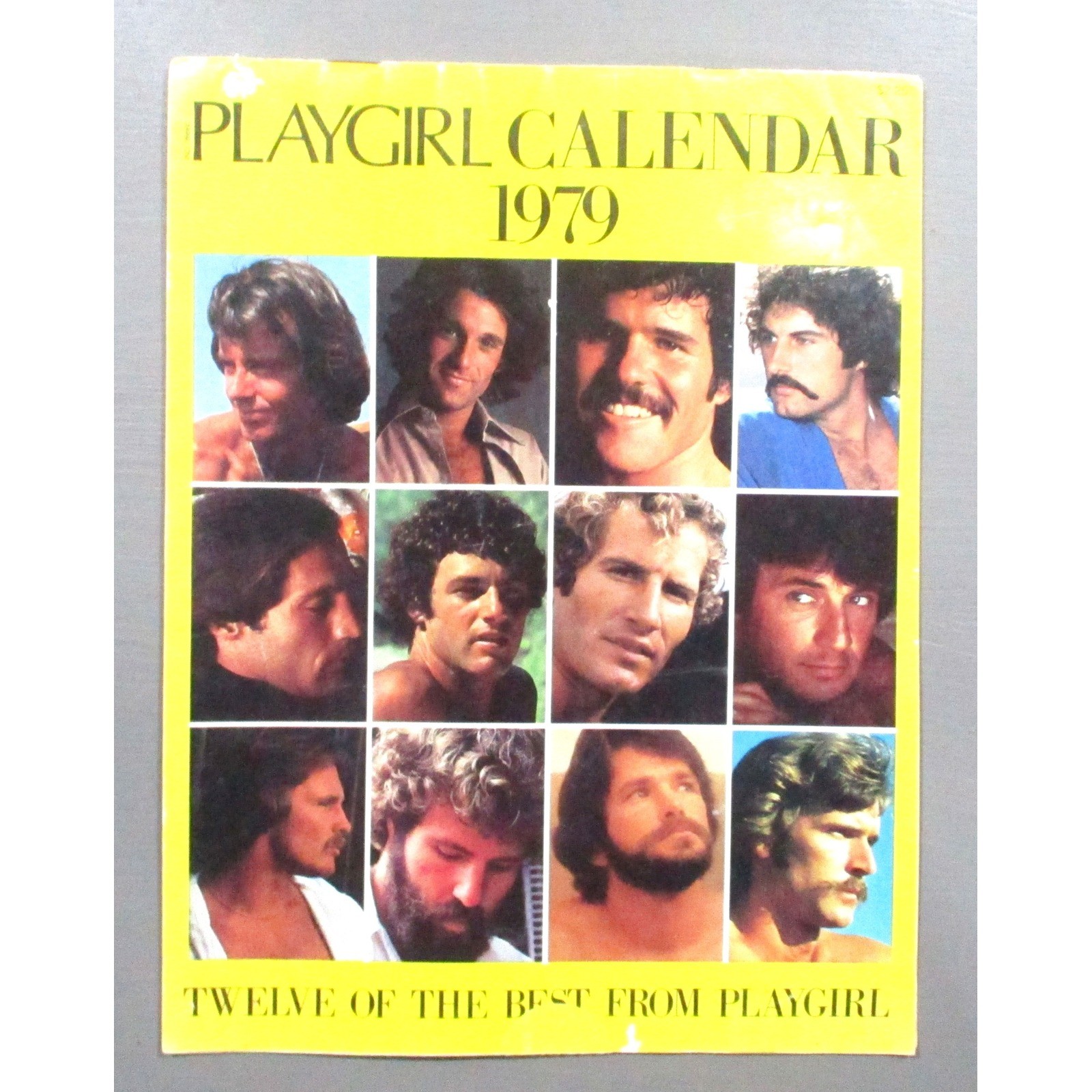 Vintage 1979 Playgirl Calendar Twelve of the Best Retro 70s Collectible Wall Art
