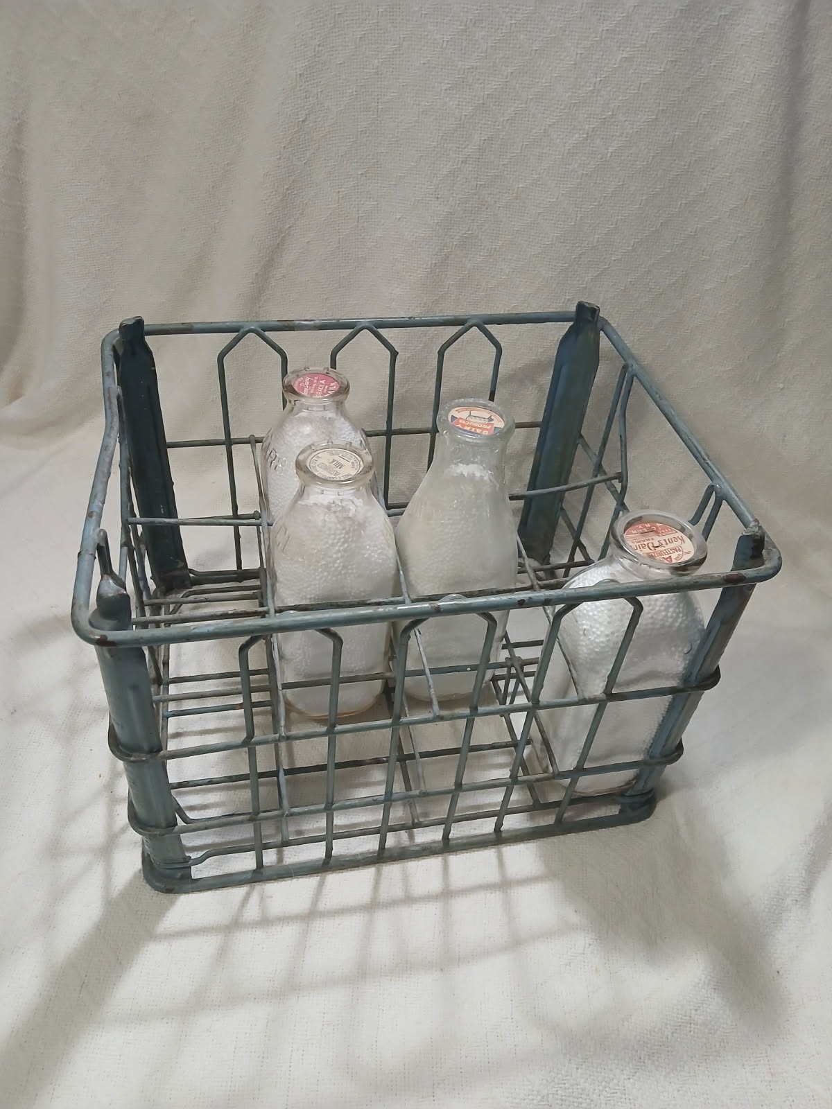 Vintage 1950s Milk Crate – Holds 12 Milk Bottles – Bottles Not Included