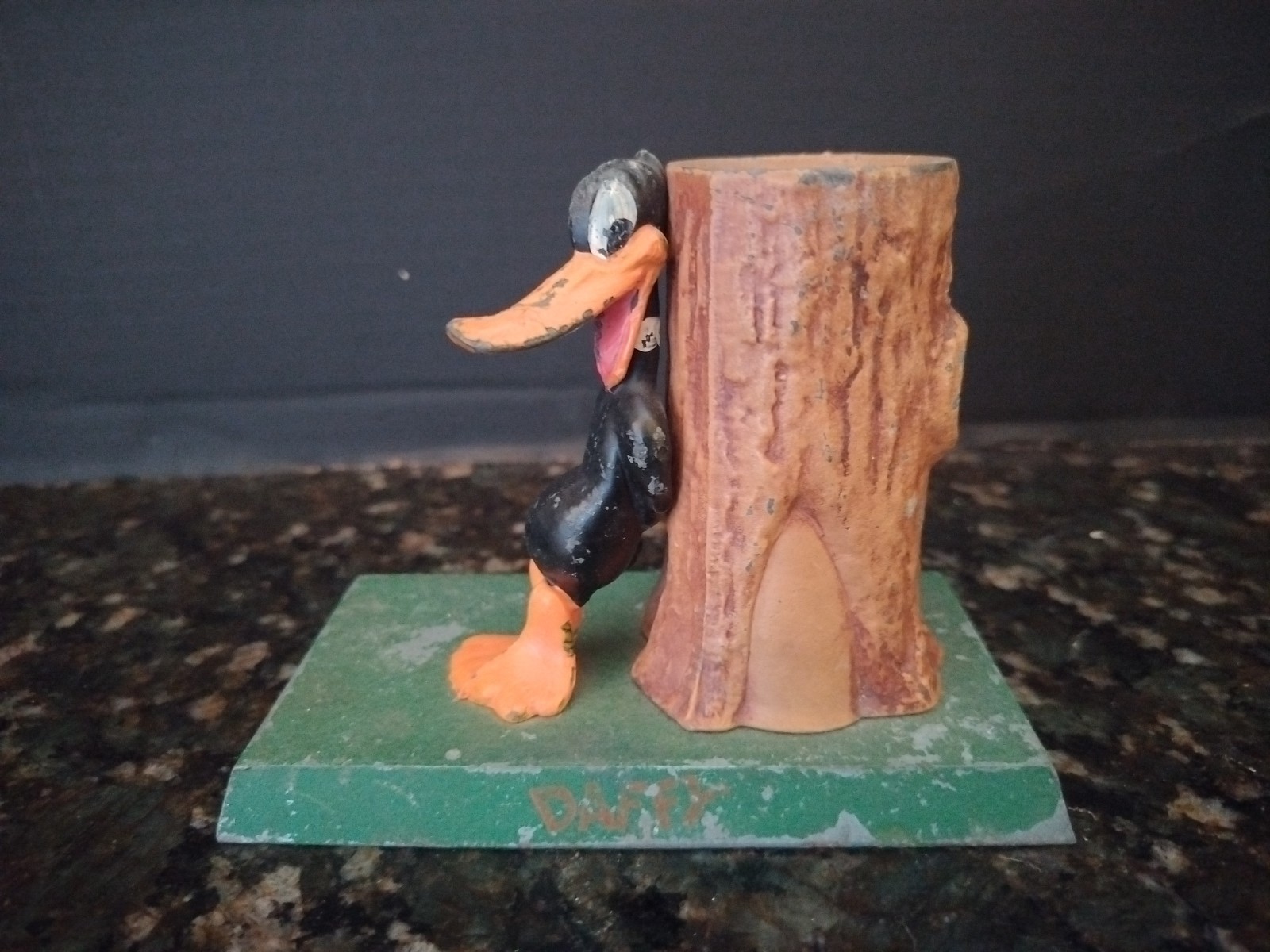 Rare Looney Tunes Daffy Duck Cast Iron Bank Warner Bros Nice B1C