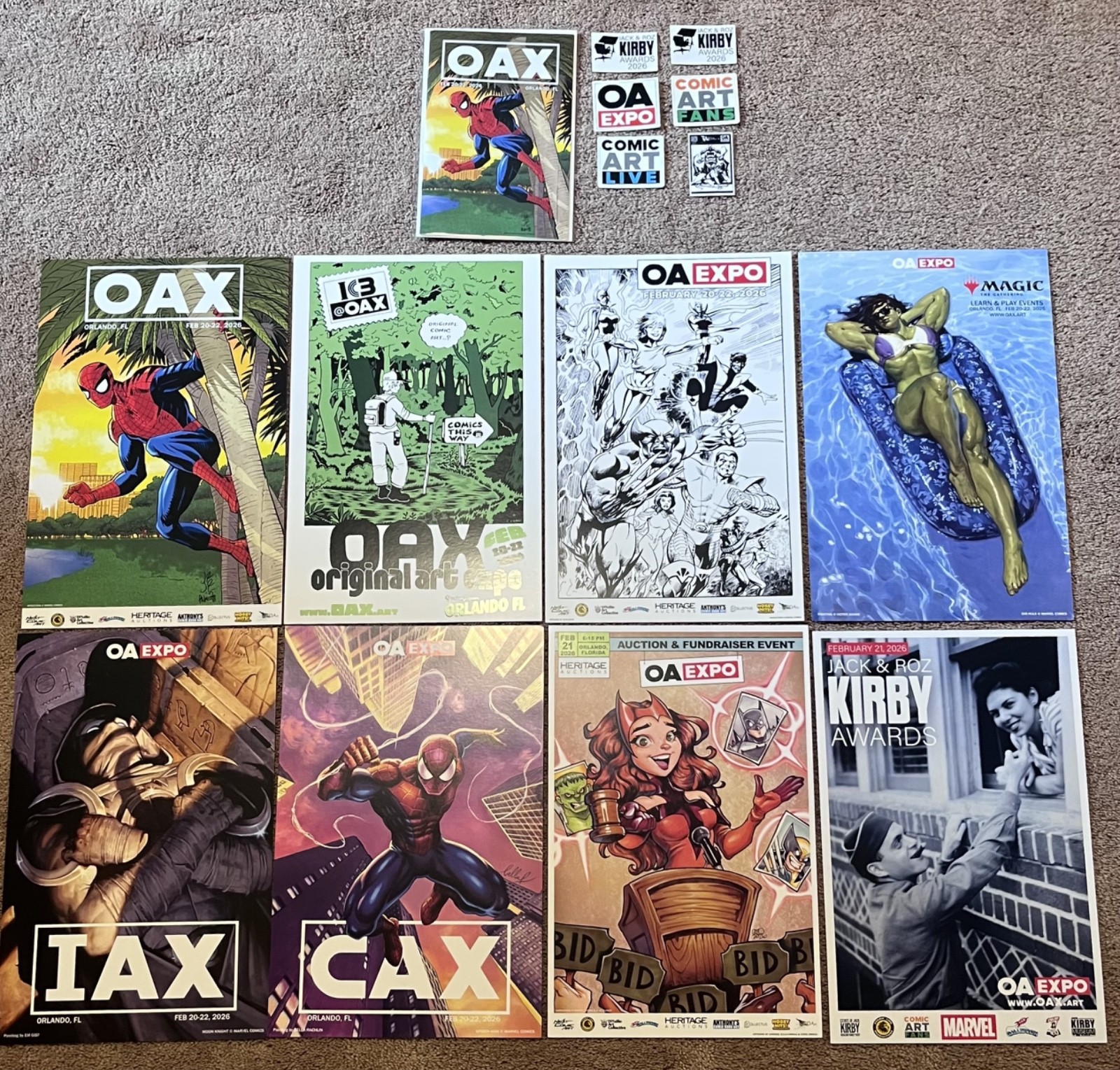 2026 OAX Orlando FL Original Art Expo Welcome Packet - Posters Stickers Program 2026 OAX Orlando FL Original Art Expo Welcome Packet - Posters Stickers Program