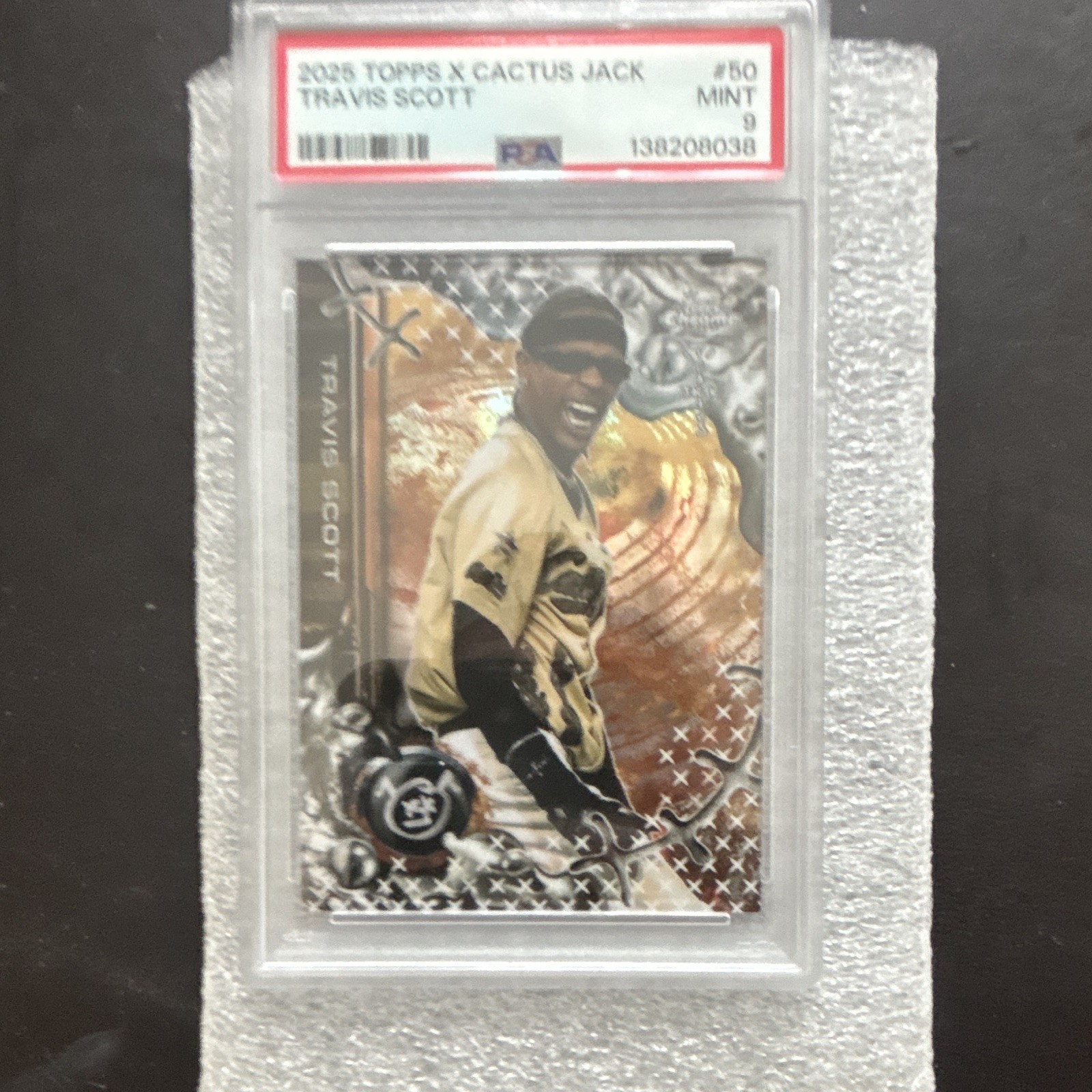 Topps 2023 Topps X Cactus Jack Travis Scott #50 PSA 9 Graded Card