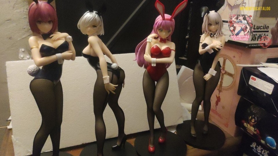 4pc Set 1/4 Scale GIANT Bunny Girls Club Collectable Hentai Figure Lot 4pc set ❤