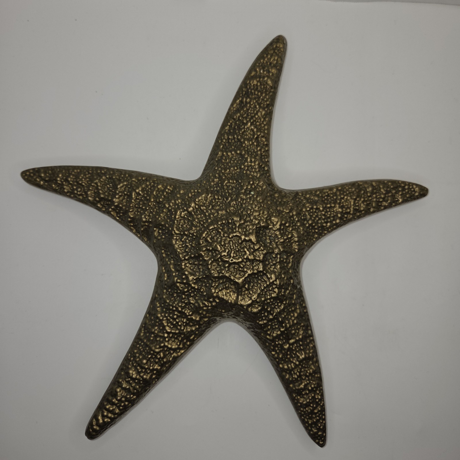 Vintage Cast Brass Large Starfish Star Fish Décor Wall Art Nautical Sea Coastal 