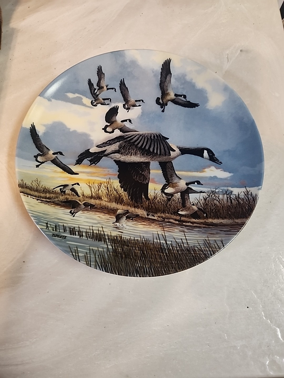 1986 The Landing Duck Plate Limited Edition 15015 I Living with Nature Knowles