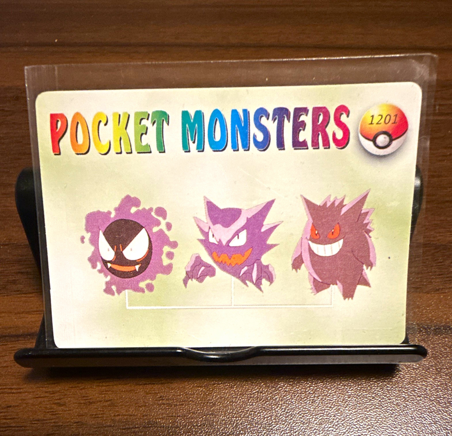 Pocket Monsters Trading Card Lot (2) Holo #1201 #1205 Gastly Gengar Haunter