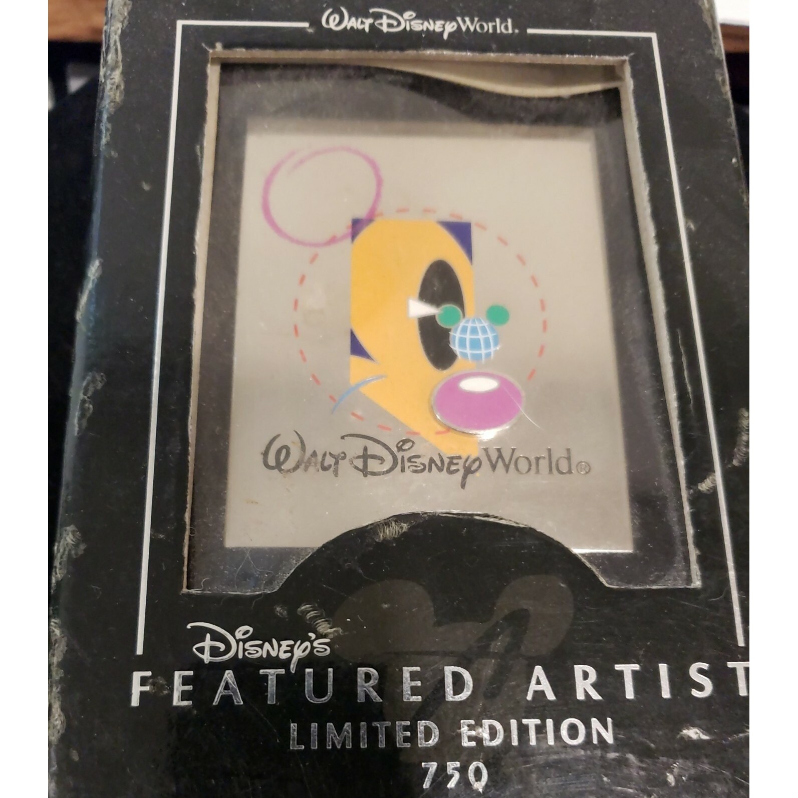 Vintage Disney Pin 29673 Mickey Mouse Cubism Abstract 2004 JUMBO LE 750 Boxed
