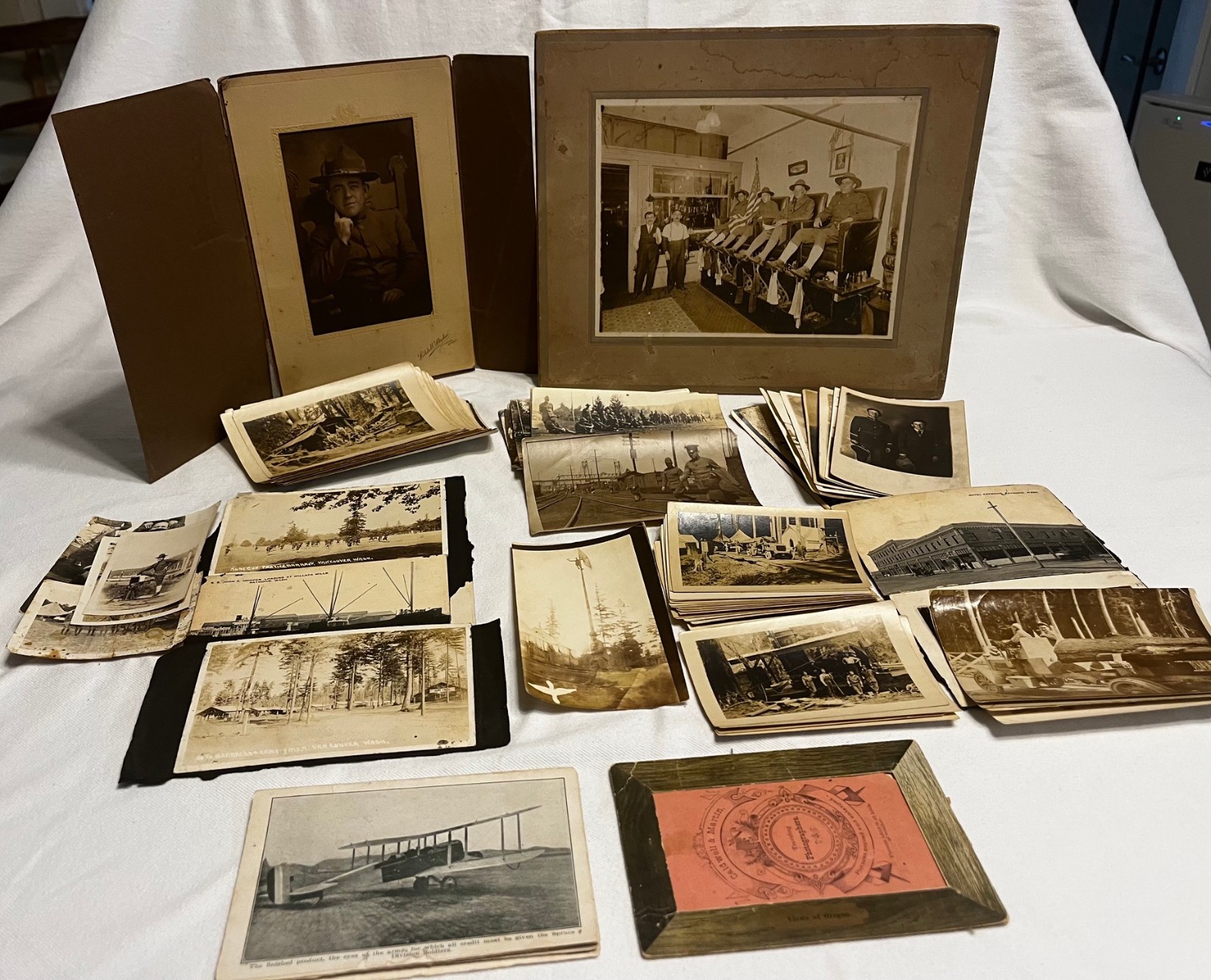 c1918 WWI Spruce Production Division  S.P.D.  Raymond WA  Logging (Updated)