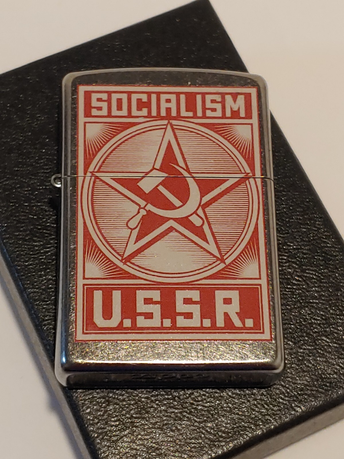 Zippo 82269 Socialism U.S.S.R. on Street Chrome Windproof Lighter - JAN (A) 2016