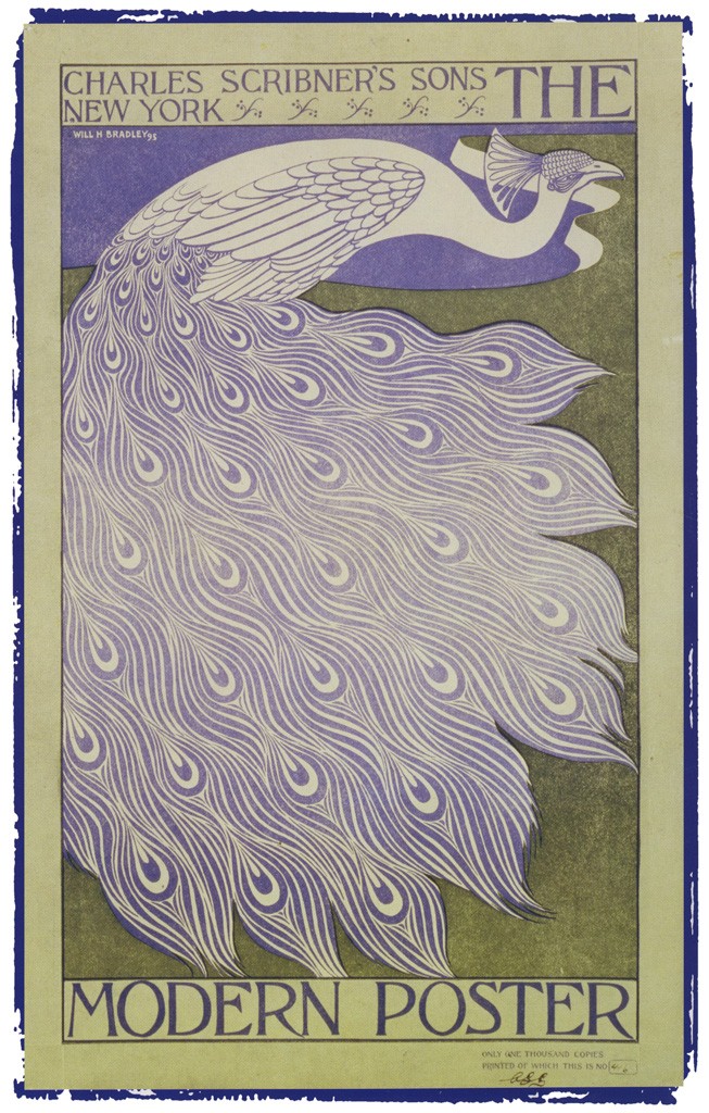 🖼️ The Modern Poster - Will H. Bradley Art Nouveau 24x32” - RARE Reprint