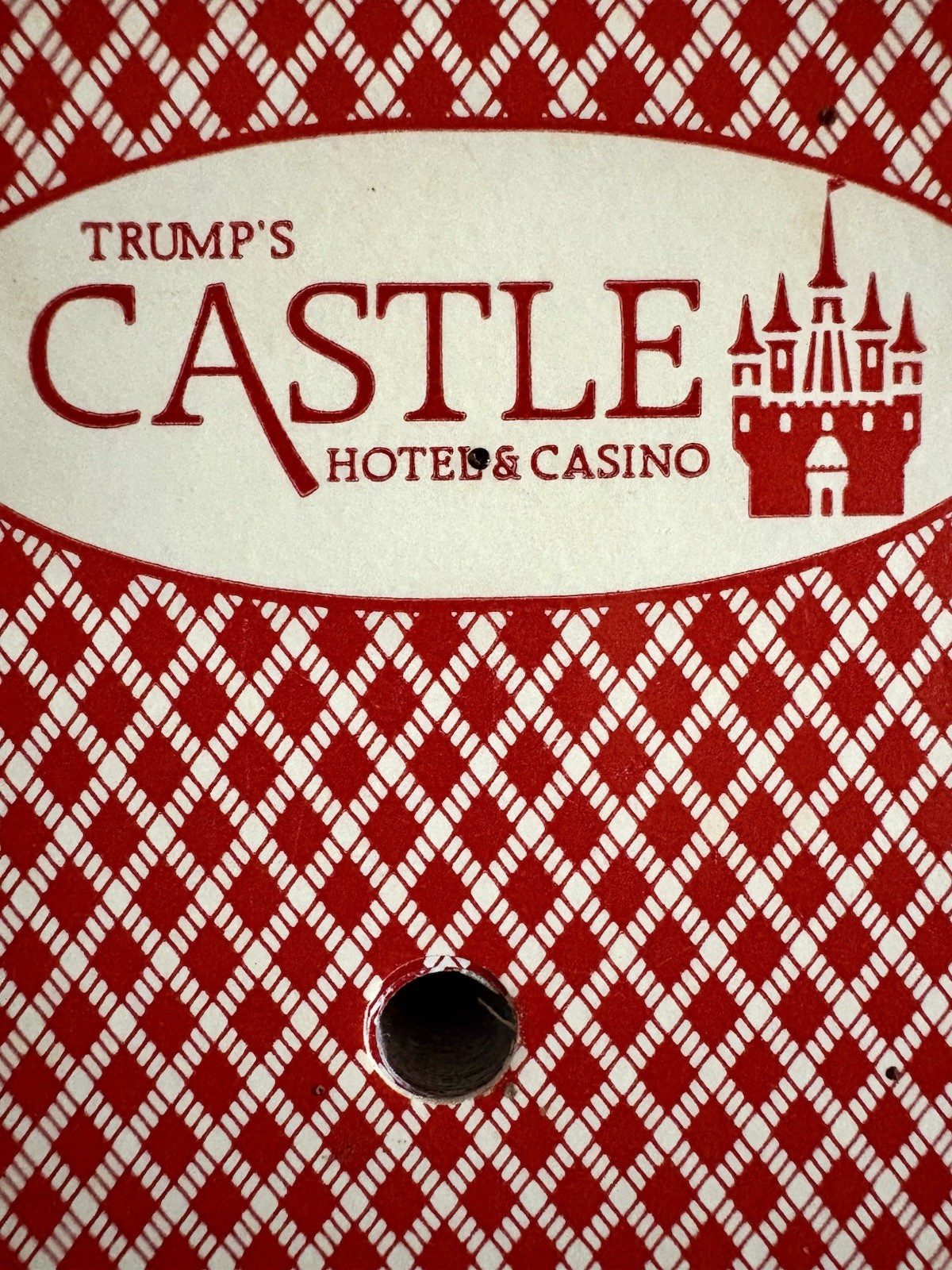 Trump’s Castle Atlantic City Casino Red Bee Playing Cards w/Jokers Cancelled Vtg