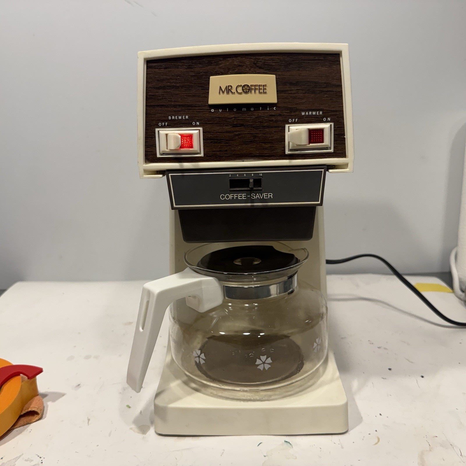 Vintage 1979 Mr. Coffee MCS-200 10-Cup Coffee Maker Coffee-Saver Tested