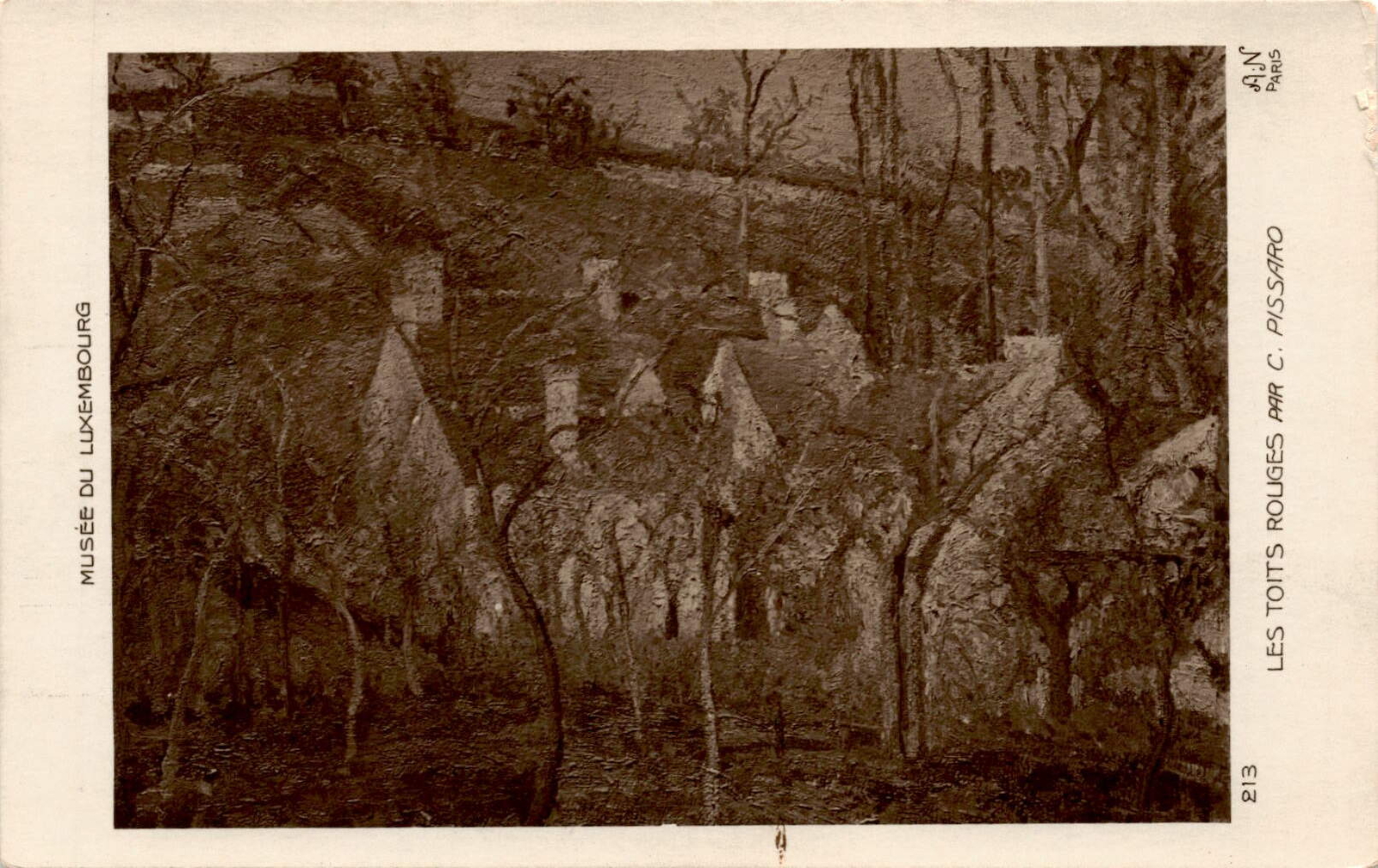 Camille Pissaro, Musée du Luxembourg, Paris, France, Impressionist Postcard