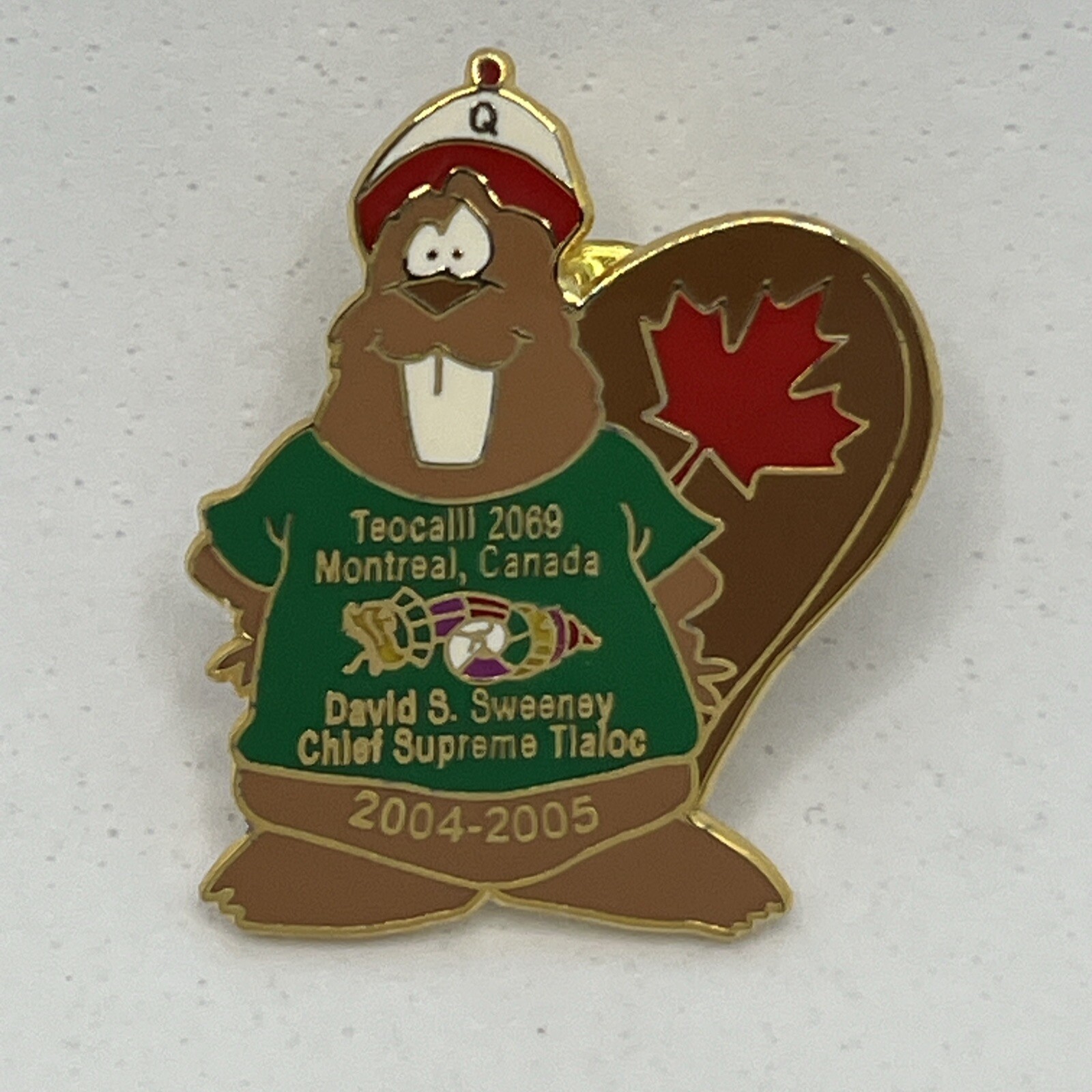 Montreal Canada Zuhrah Shrine Masonic Shriner Masons Enamel Lapel Hat Pin