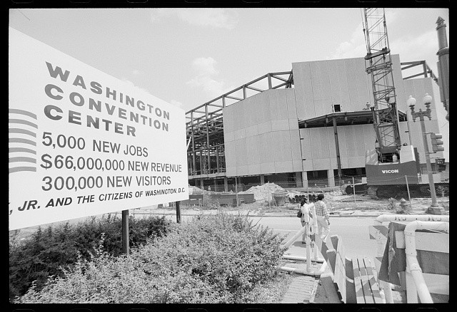 Photo:Washington D.C. 1970s Washington Convention Center Construction Sign
