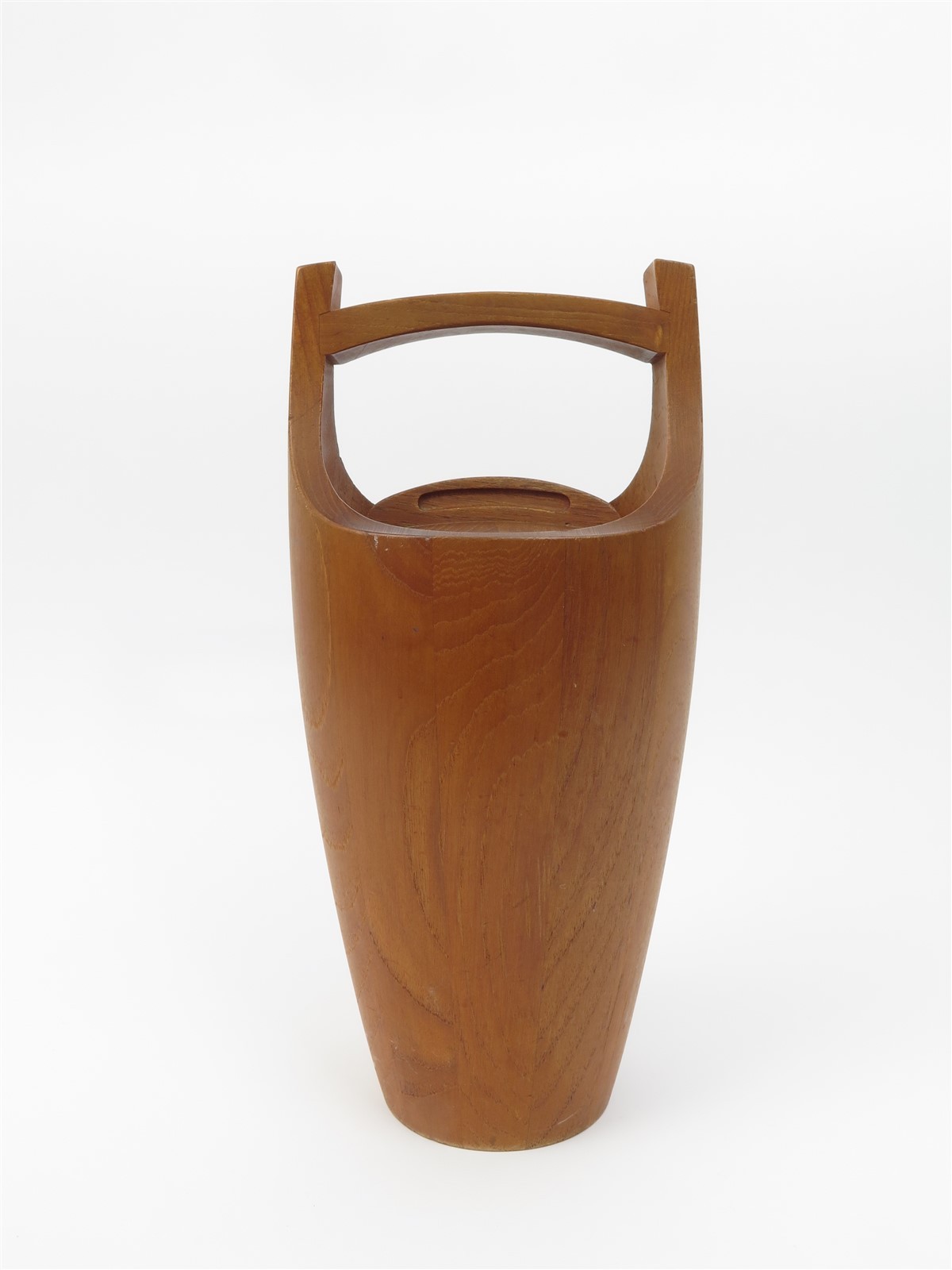 Dansk Staved Teak Ice Bucket Mid Century Modern Jens Quistgaard Denmark 15.25\