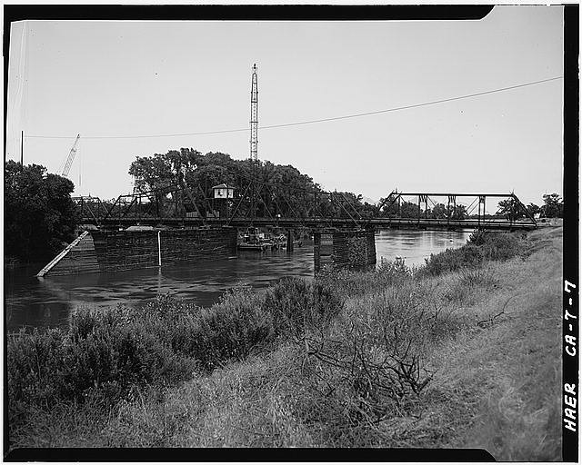 Photo:Colusa CA 1900s Colusa Bridge Sacramento River Span Bridge View