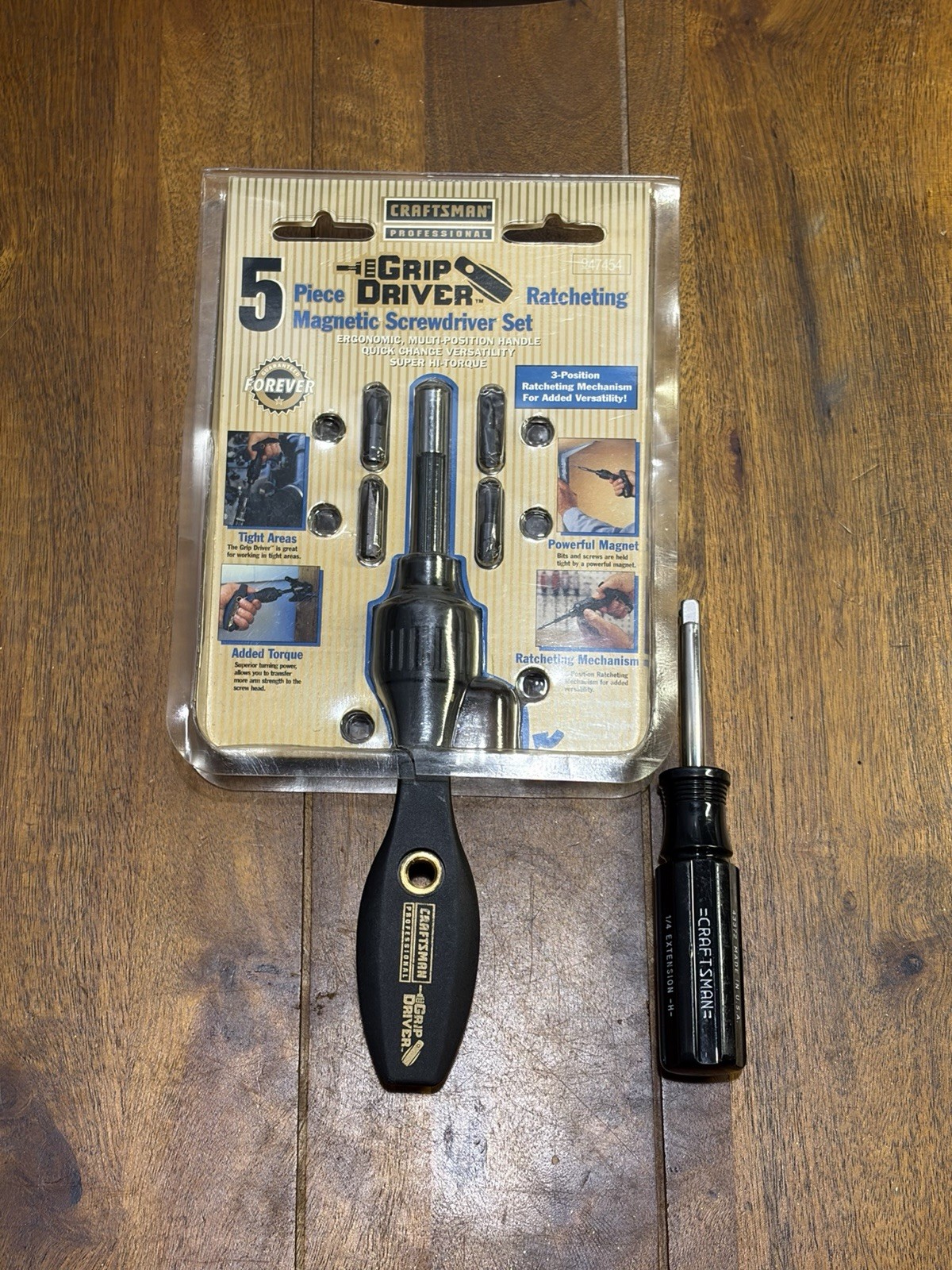 Vintage Craftsman Professional Ratcheting Magnetic Screwdriver NOS