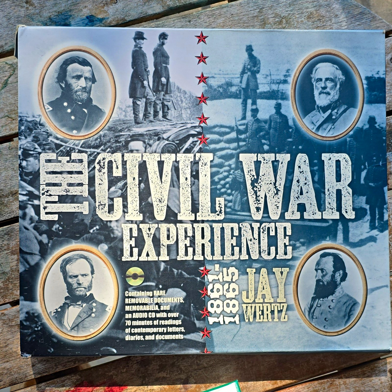 The Civil War Experience 1861-1865 Jay Wertz Hardcover Documents Memorabilia CD