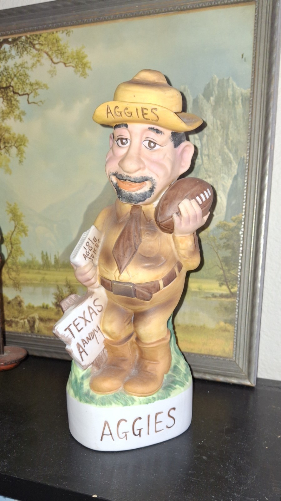 McCormick 1972 Texas A&M Aggies Vintage Porcelain Decanter