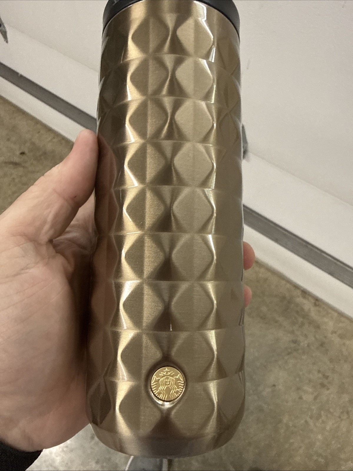 Starbucks 2025 Insulated Tumbler LUX GOLD Stainless Steel 16oz Travel Mug NWB