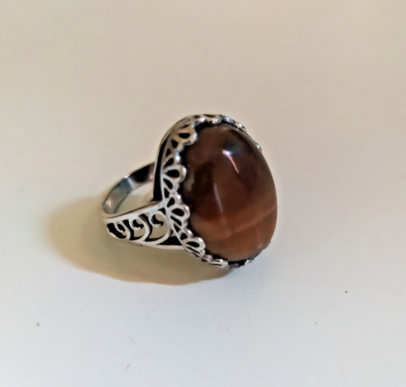 Ancient Vintage Victorian Sterling Silver Ring Natural Labradorite Stone Size 8 Ancient Vintage Victorian Sterling Silver Ring Natural Labradorite Stone Size 8