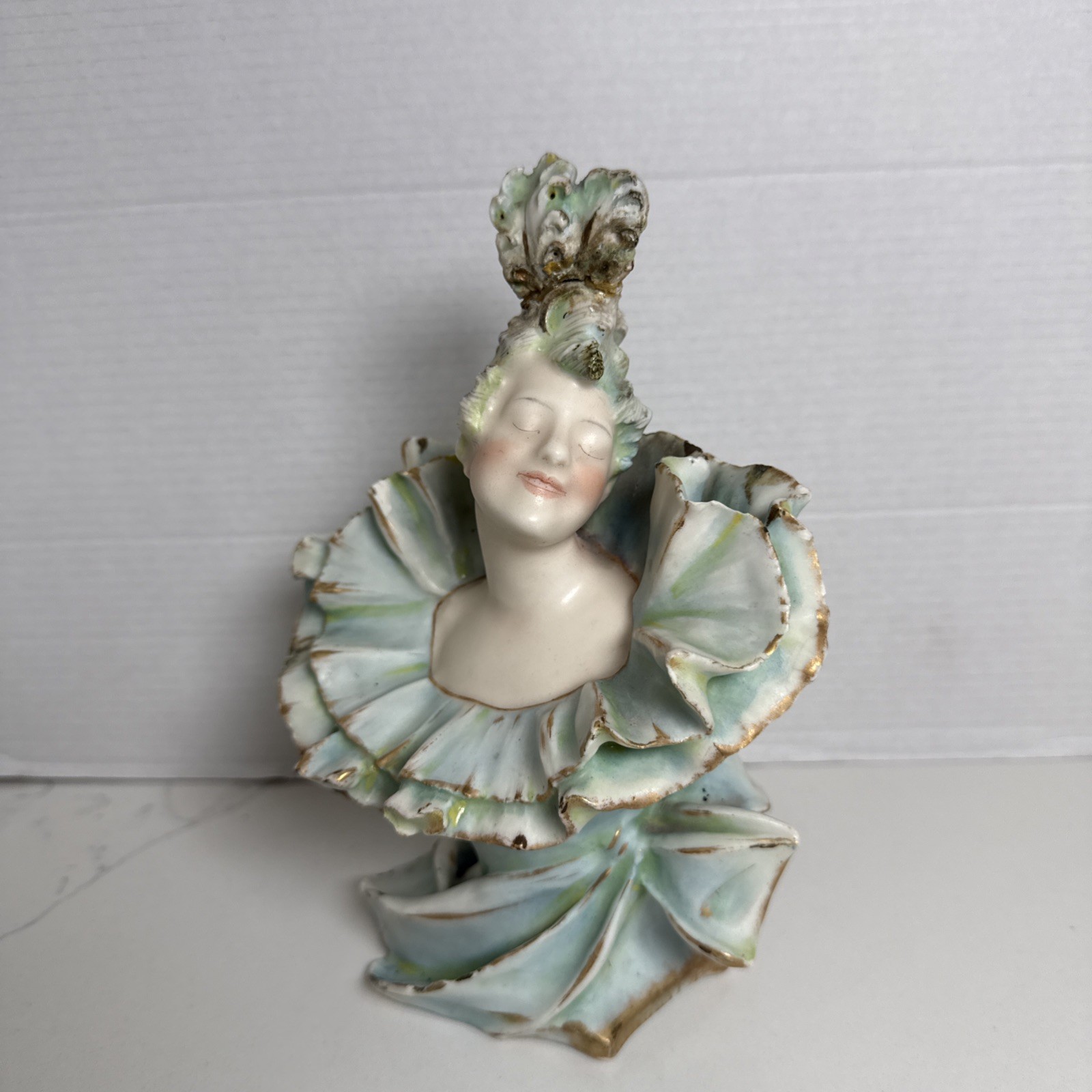 Austrian Turn Teplitz Bohemian Porcelain RSTK Art Nouveau Jugendstil Style Bust Austrian Turn Teplitz Bohemian Porcelain RSTK Art Nouveau Jugendstil Style Bust