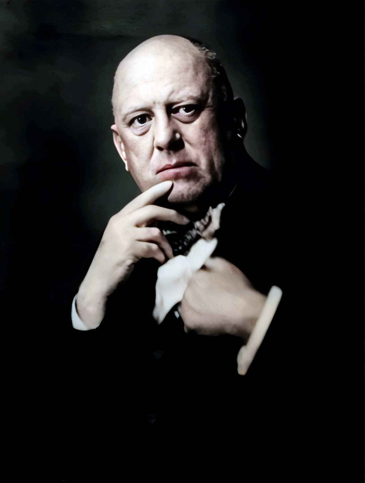 Stunning, Fully Restored Collectable VintagePhoto of Occultist Aleister Crowley