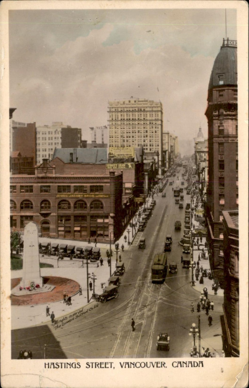 Vancouver BC Hastings Street c1920s-30s Real Photo Vintage Postcard