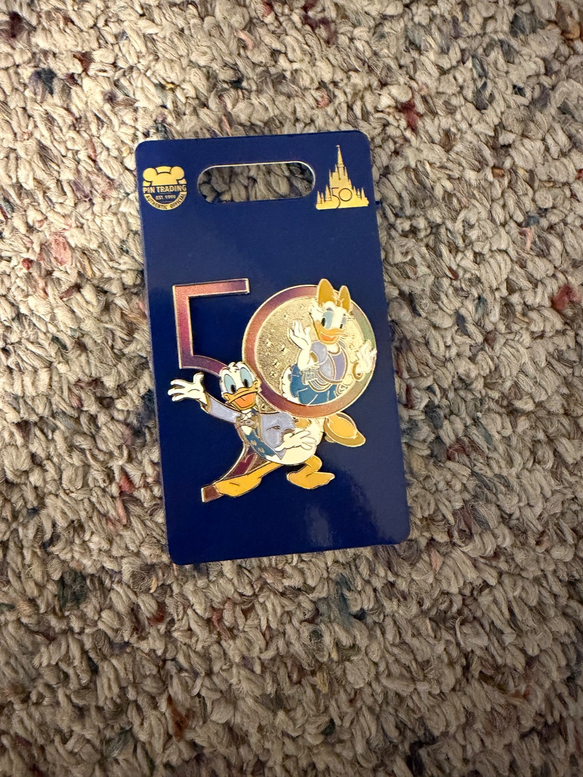 Walt Disney World 50th Anniversary Donald and Daisy Duck Pin