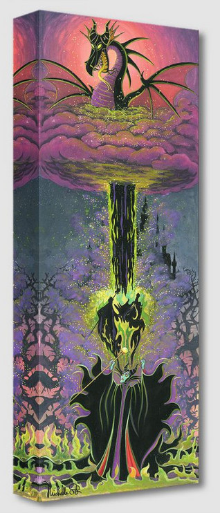 Disney Fine Art Treasures On Canvas Collection Maleficent\'s Transformation