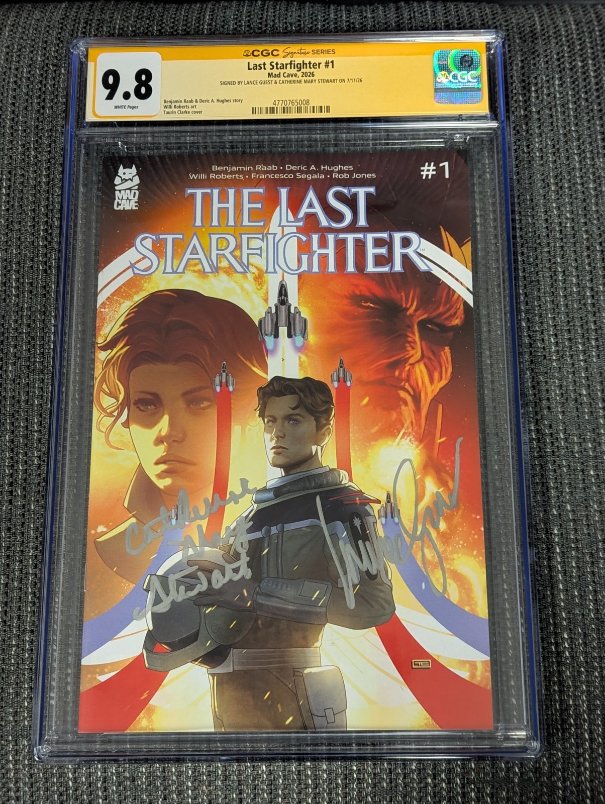 Last Starfighter #1 Cover A 2026 CGC Signature Series 9.8 Signed Guest/Stewart Last Starfighter #1 Cover A 2026 CGC Signature Series 9.8 Signed Guest/Stewart