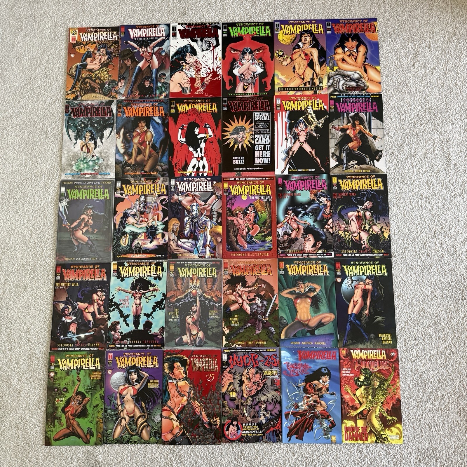 Harris Comics VENGEANCE OF VAMPIRELLA #0 1-25 Complete Series Wizard 1/2