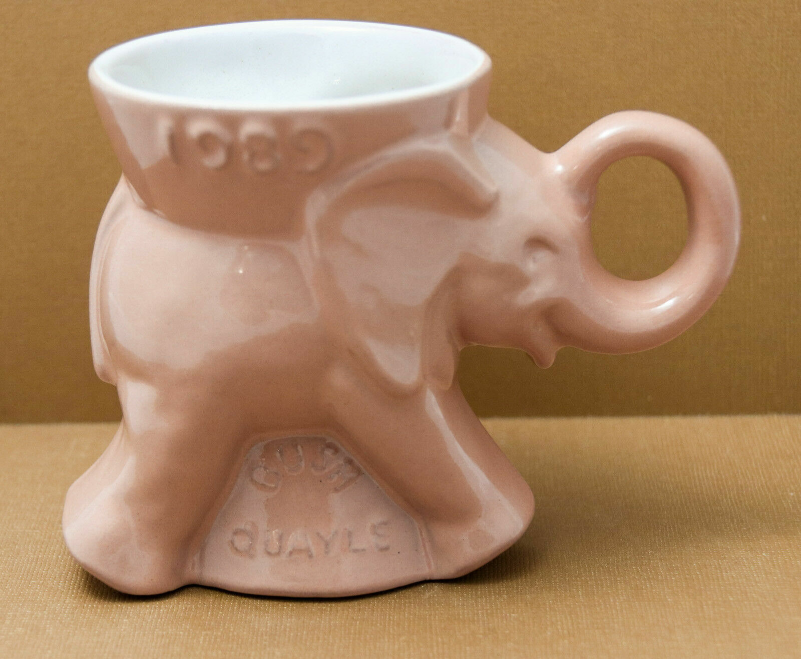 1989 Frankoma Republican GOP Elephant Political Mug. Inauguration Bush - Quayle