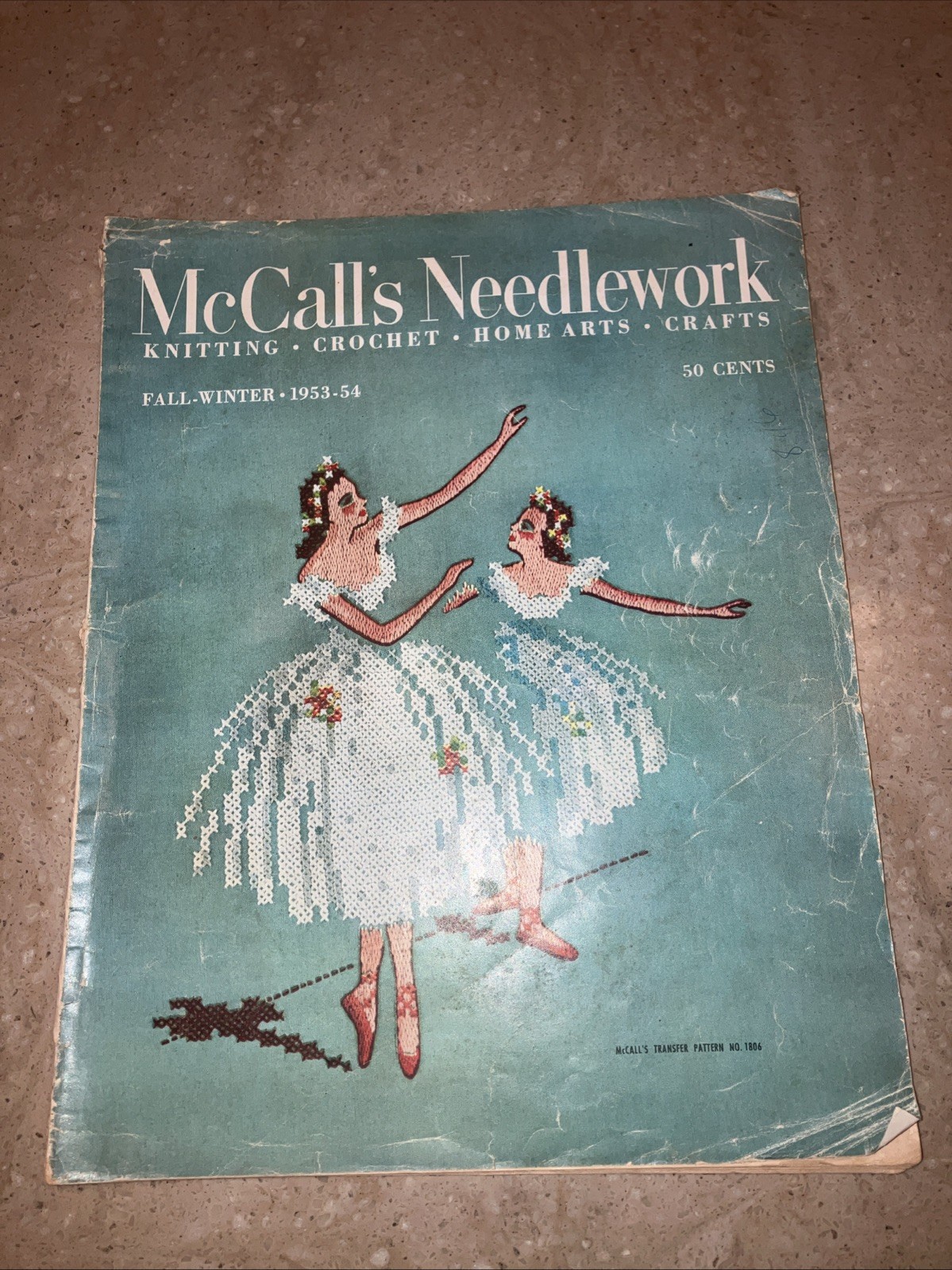 Vintage McCall Needlework Magazine Fall-Winter 1953-54