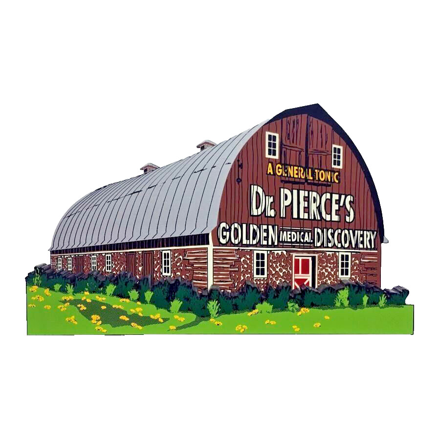 DR. PIERCE\'S BARN BAR07 CHASSELL MICHIGAN Sheila\'s House Wood Shelf Sitter 1999