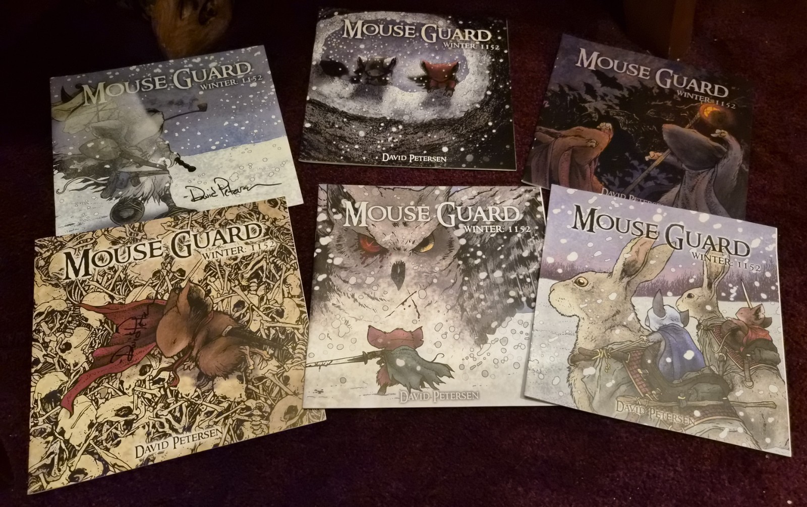 Mouse Guard Winter 1152 1 2 3 4 5 6 Full Miniseries Archaia Comics SIGNED