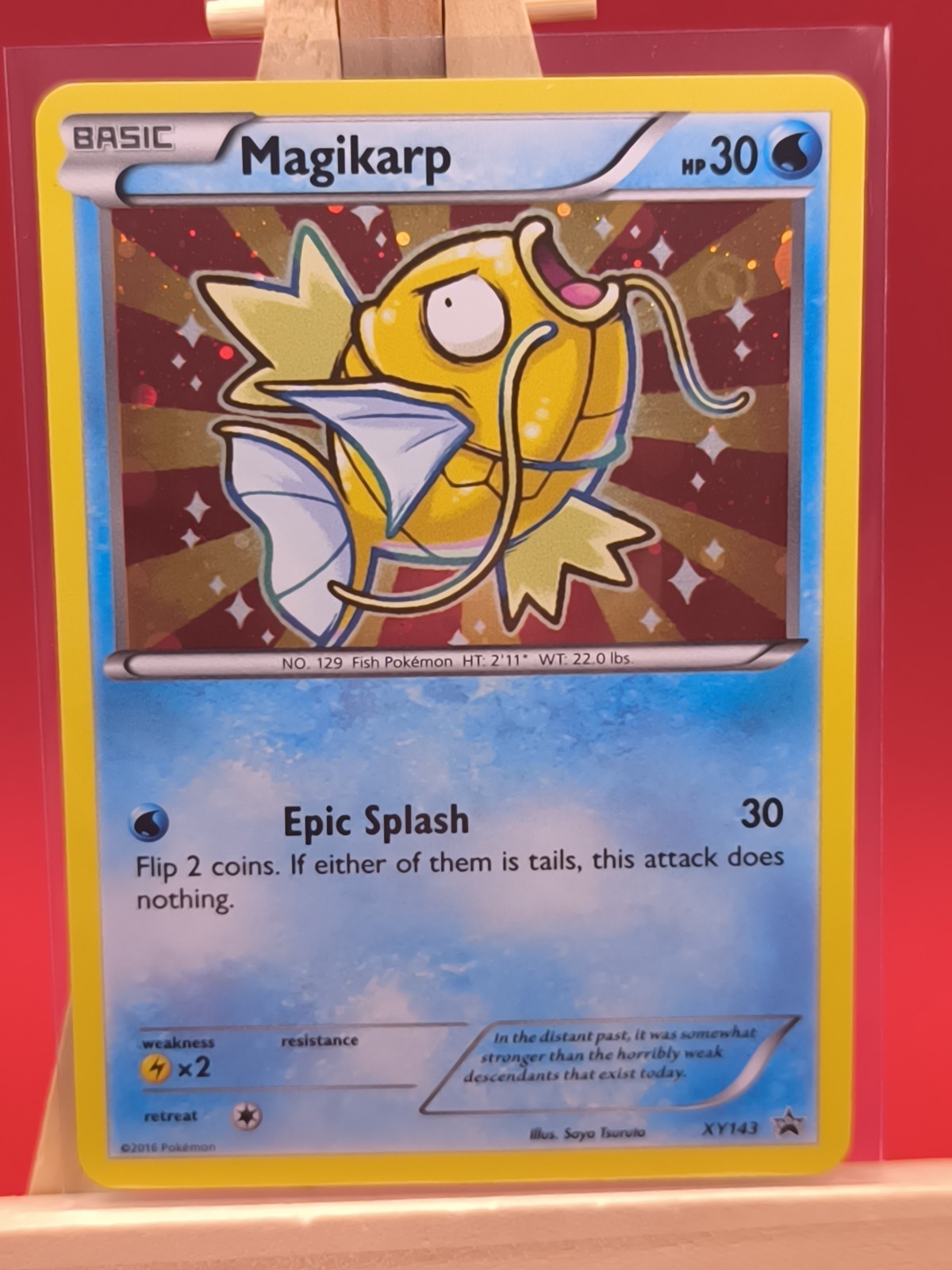 Shiny Magikarp XY143 X & Y Holo Ultra Rare Black Star Promo Pokemon Card