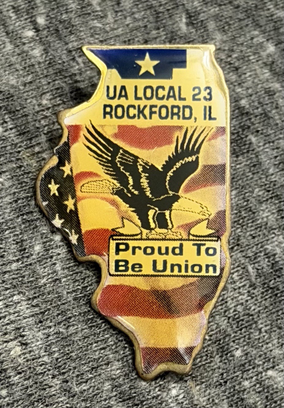 VTG UA Local 23 Pin Rockford Illinois Plumbers Pipefitters Steamfitters HVAC