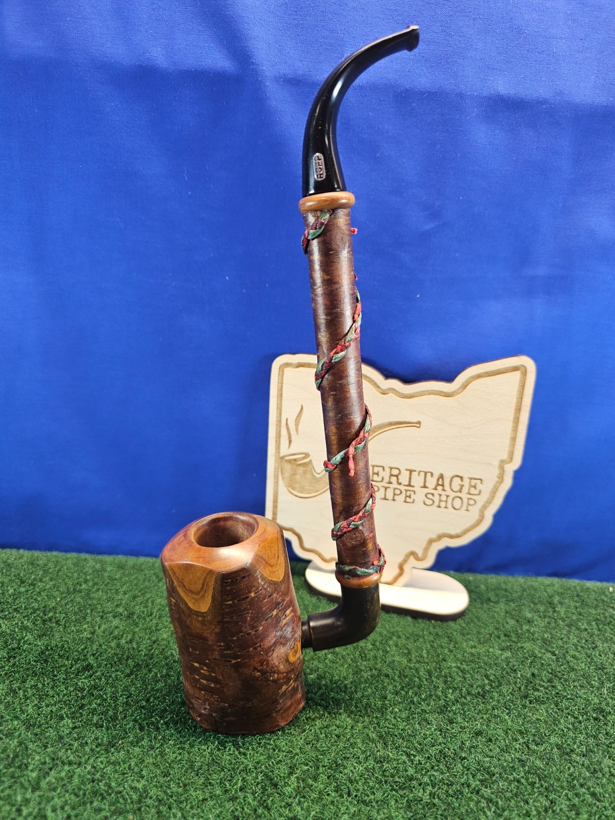 Ropp Alpine JUMBO Cherrywood Tyrolean Style French Estate Smoking Pipe, Unsmoked
