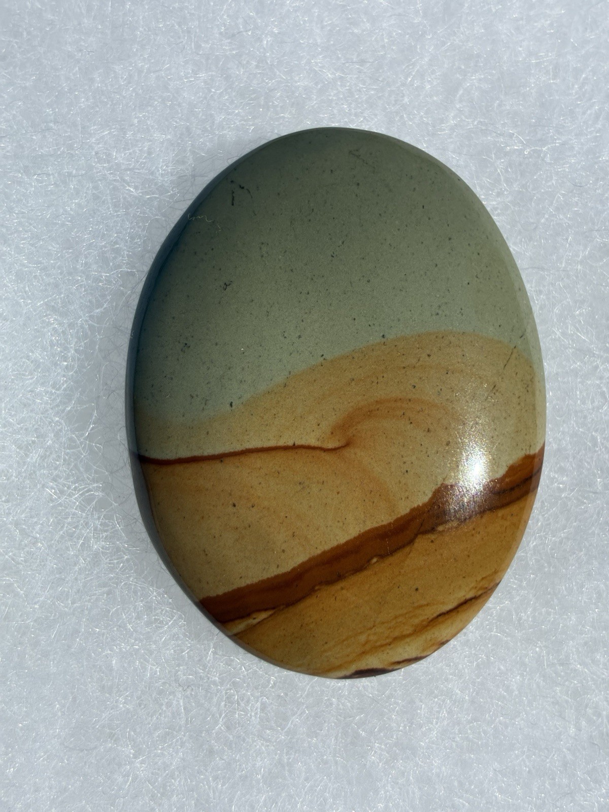 Rocky Butte Picture Jasper Cabochon 41 X 32 mm OLD STOCK