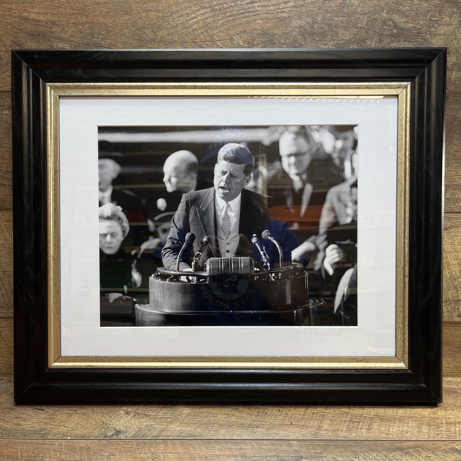 JOHN F. KENNEDY  AP Collection Inaugural Address Framed Photo with Audio & COA