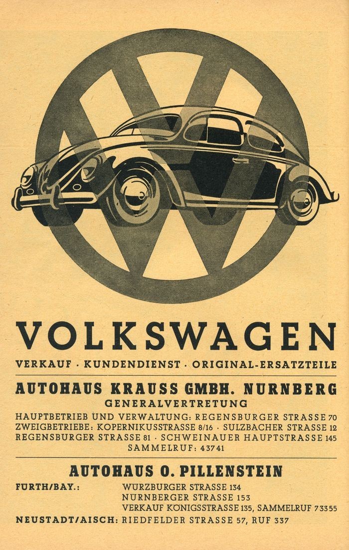 Volkswagen ad, c. 1955 Car Vintage Style Repro Print Poster 13x19 Volkswagen ad, c. 1955 Car Vintage Style Repro Print Poster 13x19
