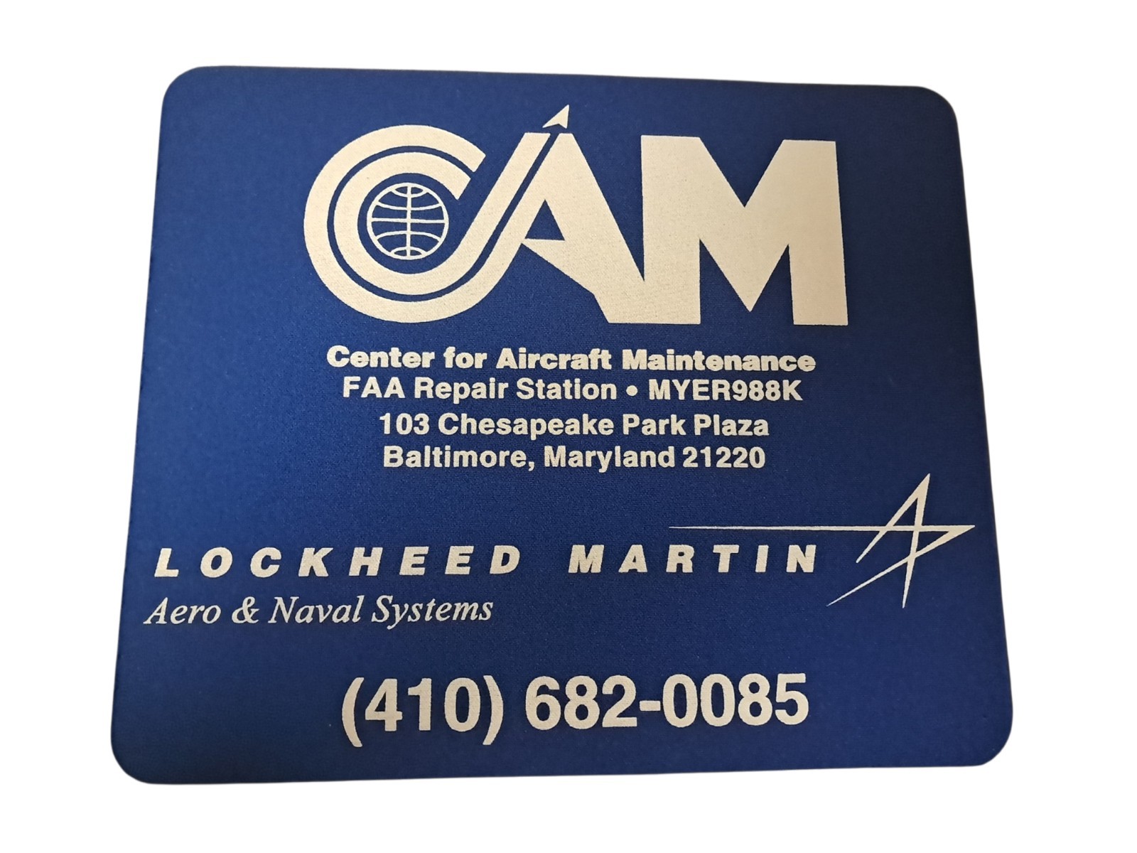 Lockheed Martin Aero And Navel Systems Mouse Pad
